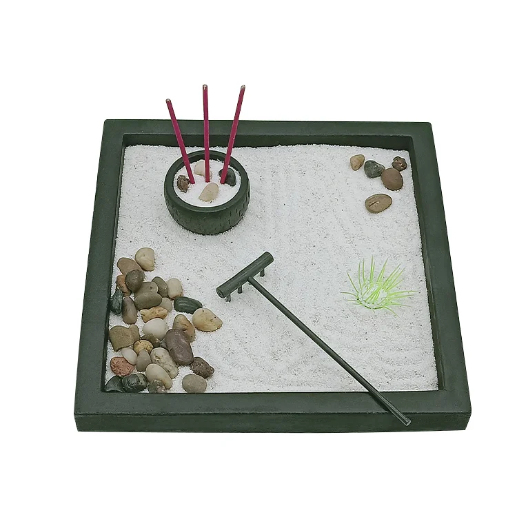 Wholesale  mini zen garden decorative decoration zen desktop zen garden