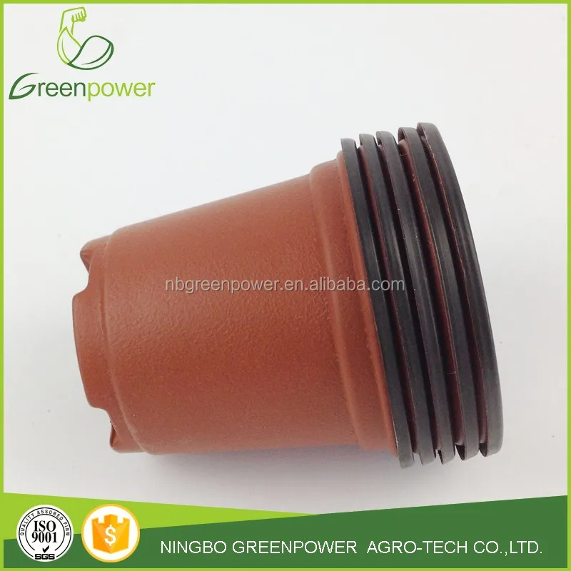 bulk plastic red flower pots