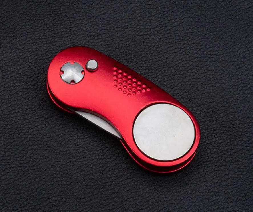New Popular retractable Metal Golf Divot Tool with personalized Logo Ball marker