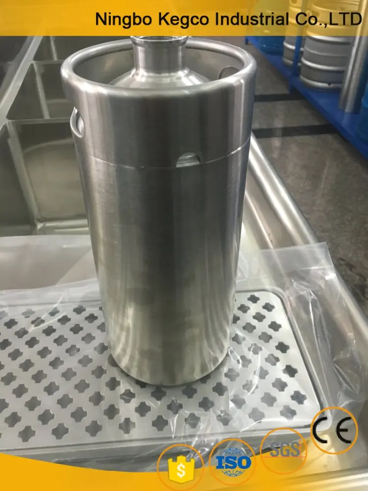 Разливное пиво доморощенного бочонок 4L нержавеющей стали бочонок ворчун с rim ручки для удобной переноски и розлива