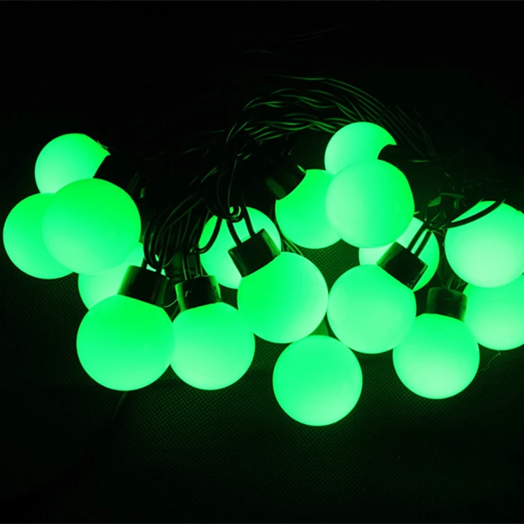 Pretty Indoor Hanging String Bulb Festoon Light Chain With Balls