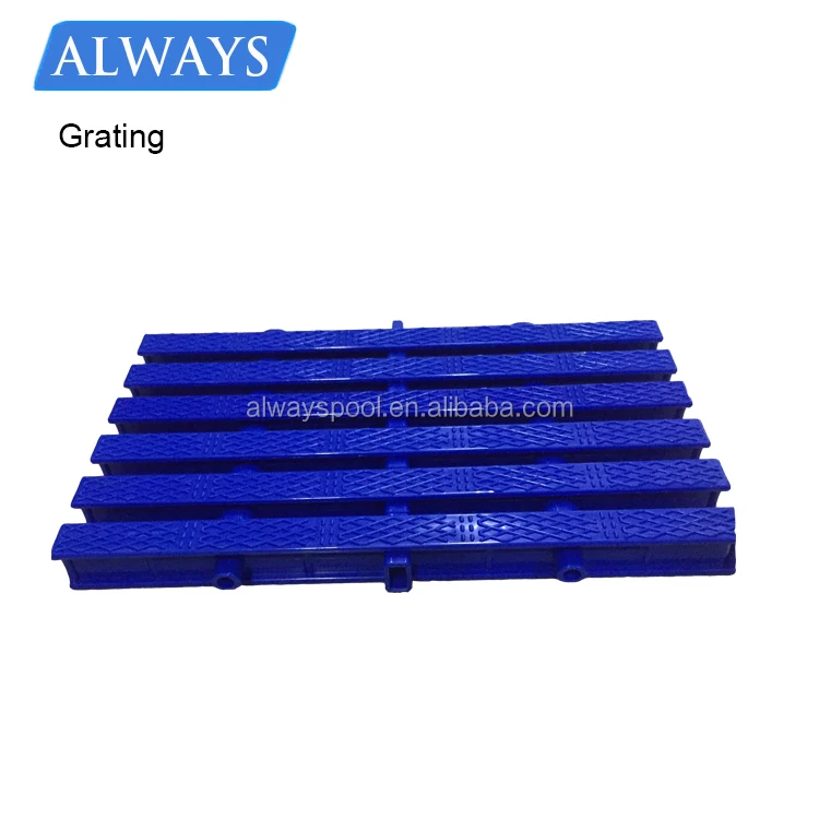 Последние голубой бассейн пластиковый пол канализационных люков/ПВХ желоба решетки