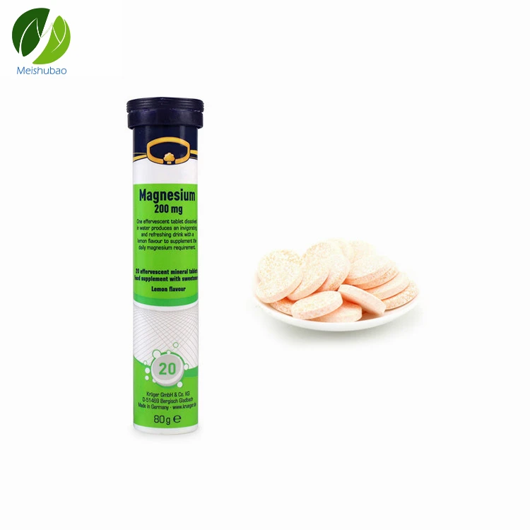 
OEM Magnesium Supplement Effervescent Tablet with Lemon Flavour 