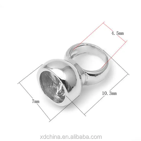 XD S1091 для жемчужного ожерелья шнур 925 стерлингового серебра веревка конец застежка ожерелье хвост серебро