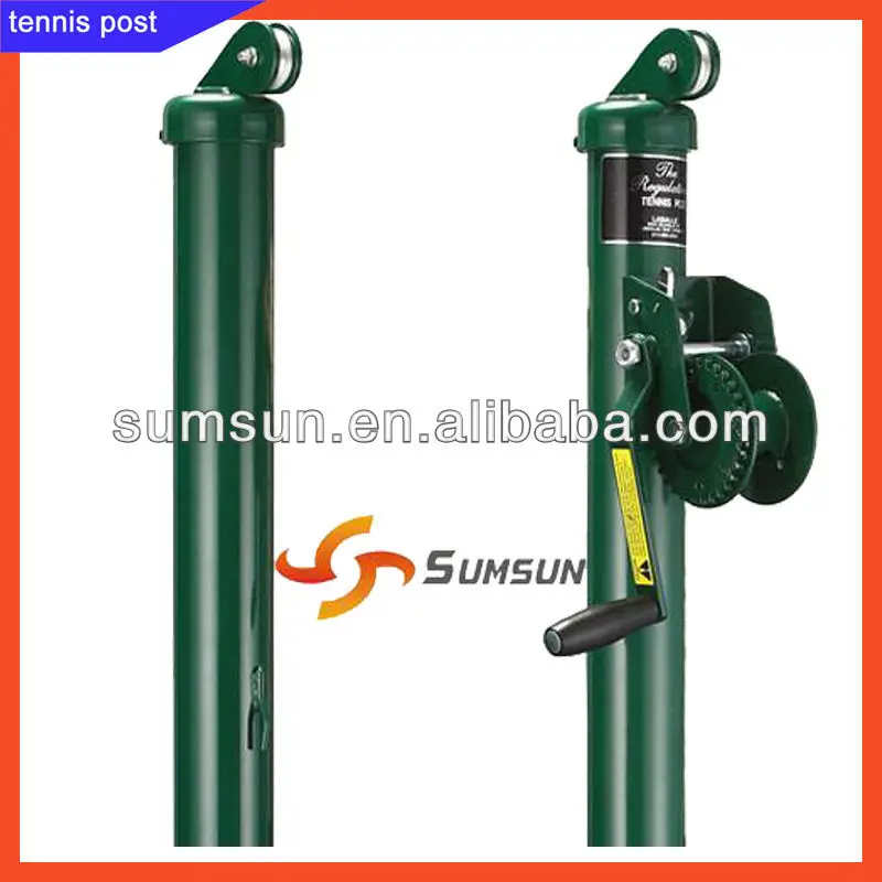 STP-68R Steel tennis net post 2 Year Warranty Classic Tennis Posts