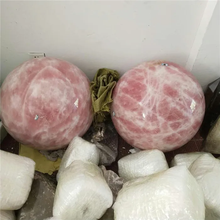 500mm Natural Rose Quartz Crystal Decorative Balls Big Size Crystal Spheres