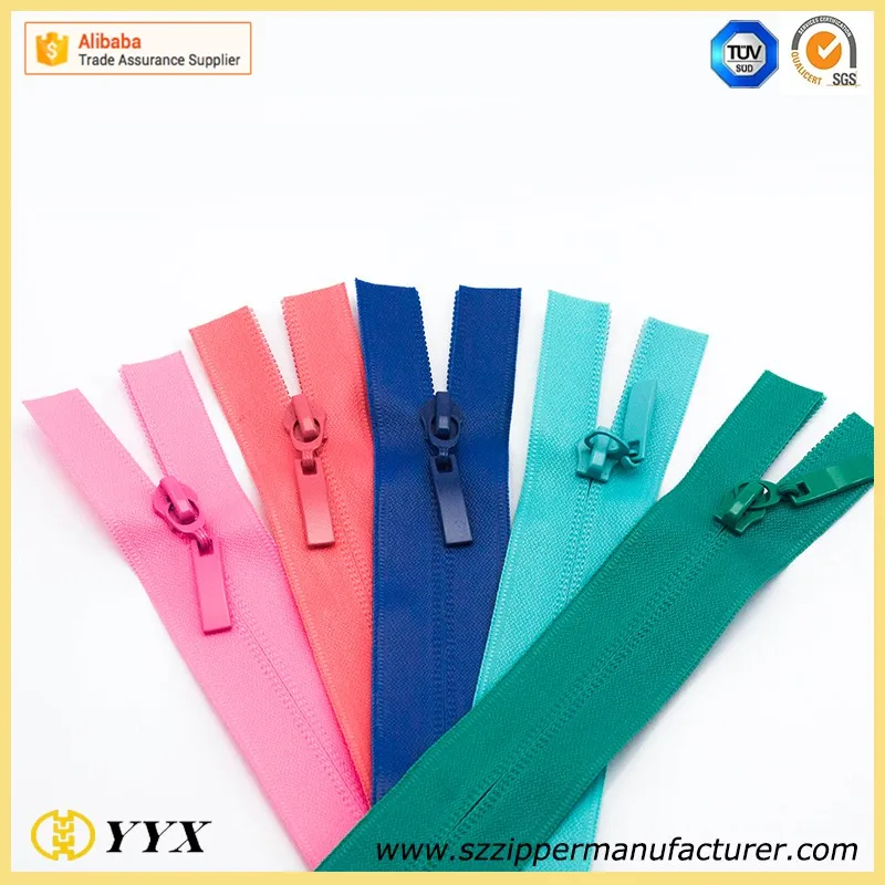 
Waterproof reverse coil zipper open ended 