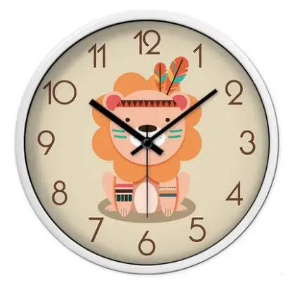 10 inches customized round decorative dome metal wall clock