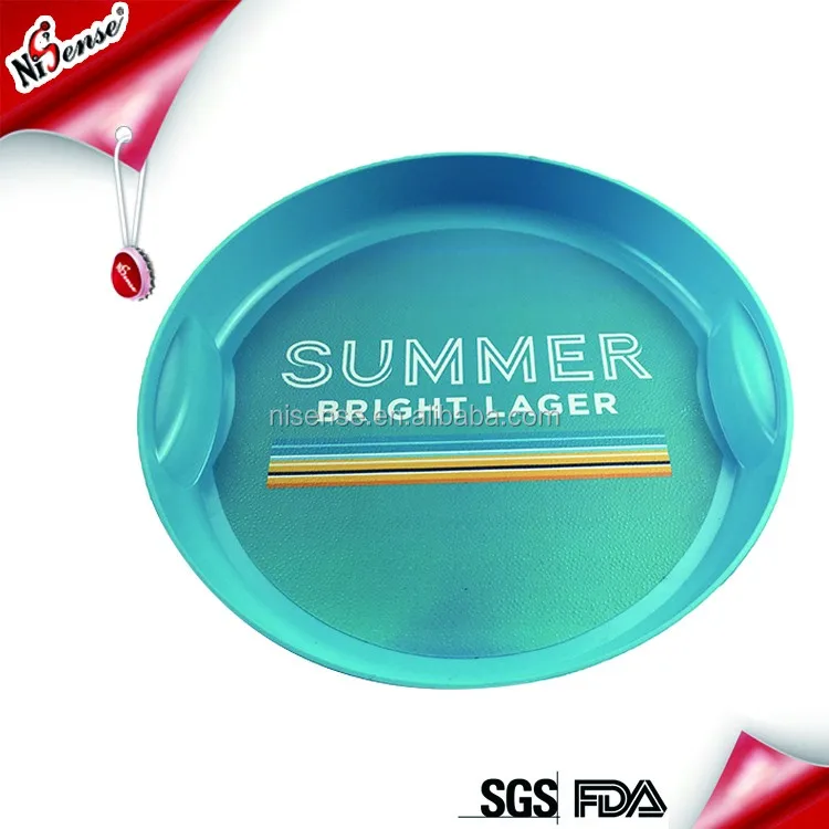 Plastic square sectional tray