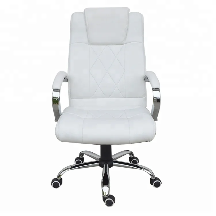 
Ergonomic Chair High Back Executive White PU Chrome Office Chair Y-2767 
