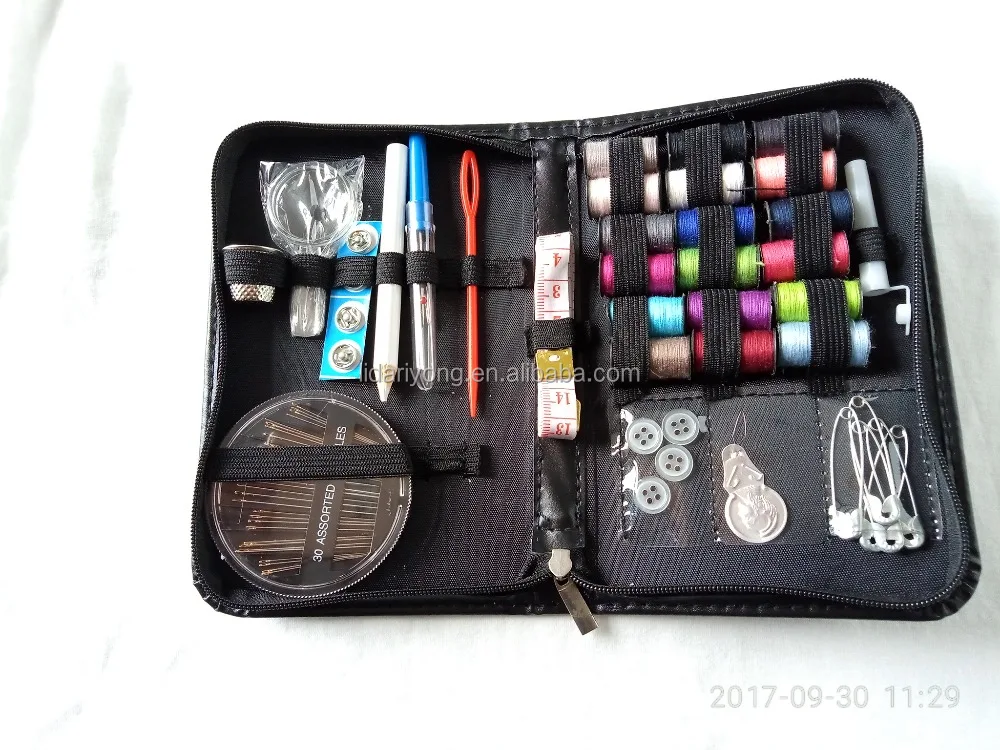 High quality professional 18 color home travel sewing kit