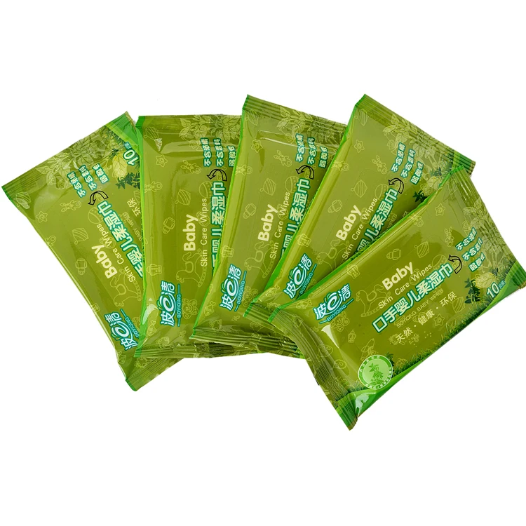 Private label cheap single wet wipe for hand cleaning