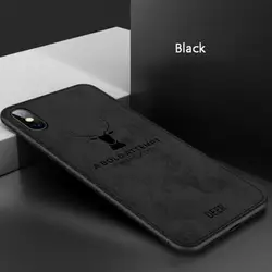 Deer Pattern Design Cell Phone Back Cover Case For iPhone Xs Max PU Leather phone case