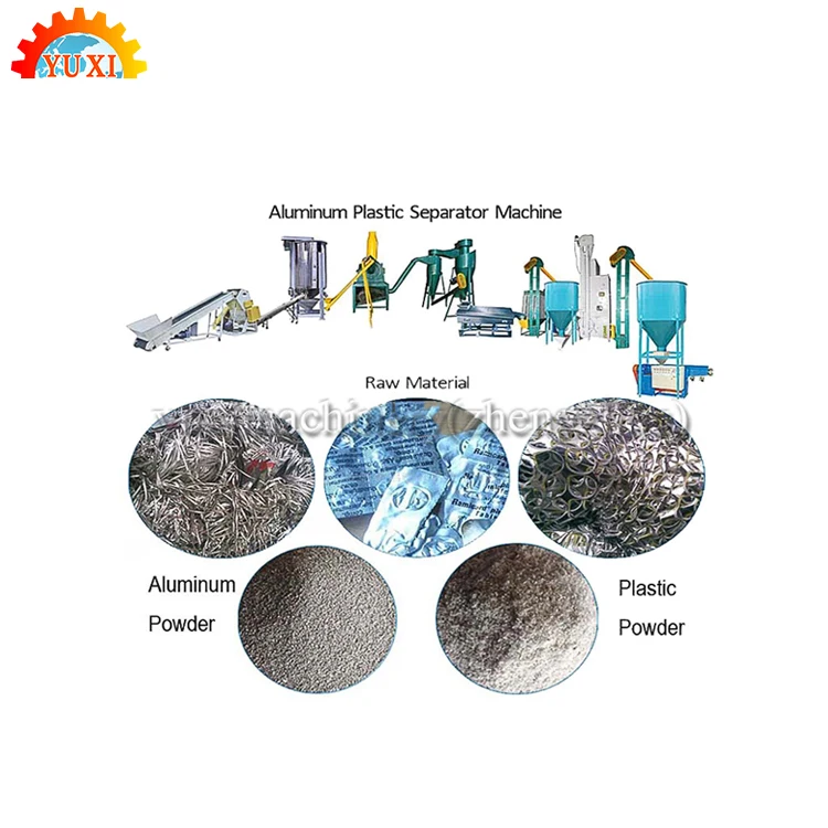 High Efficiency Waste Medical Blister Recycling Machine Aluminum Plastic Recycle Separating Machine