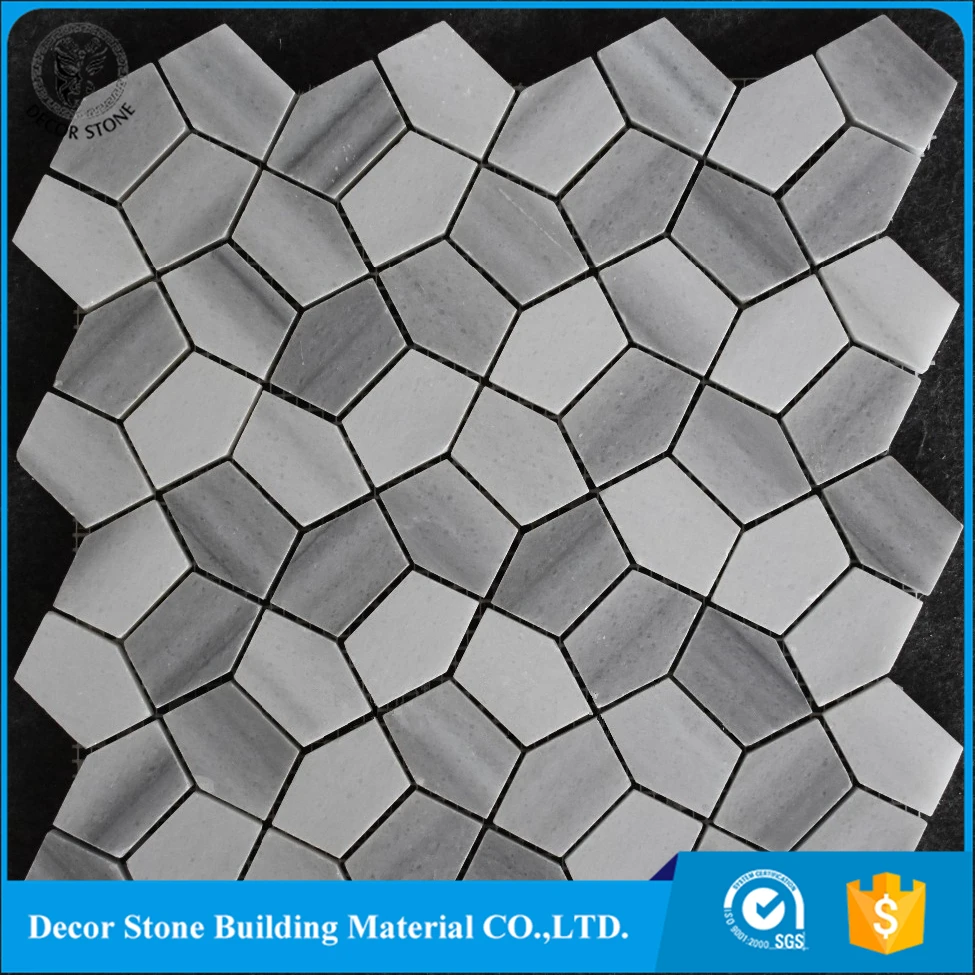 
High Quality Marmara Equator White Marble Hexagon Stone Mosaic Tile/stone mosaic 