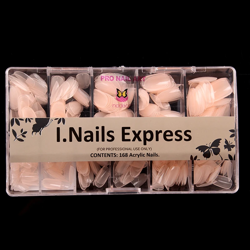 Chinese factory salon manicure fingernail tip base color false nail