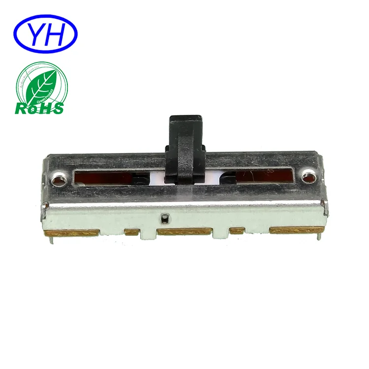 Высококачественный пластиковый рычаг углеродные пленки линейных 100 К Ом 45 мм потенциометра слайд