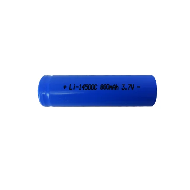 Rechargeable round 3.7v icr 14500 li-ion rechargeable battery for touch light