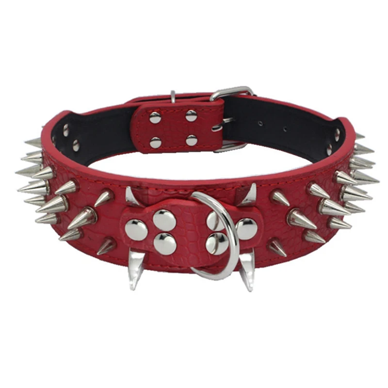 PU pet collar rivet dog belt horn spike dog collar pet supplies dog chain