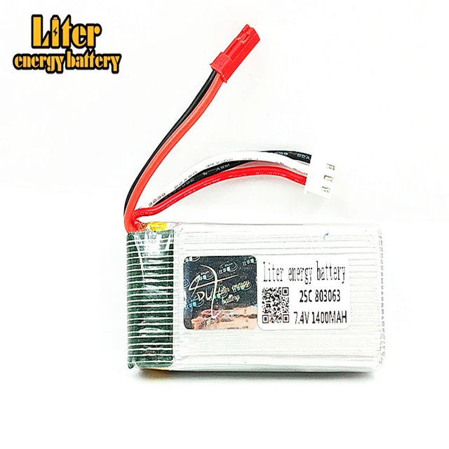 7 4 В 1400 мАч литий-полимерный аккумулятор JST plug 803063 MJX X101 / X102H запасная часть для радиоуправляемого квадрокоптера
