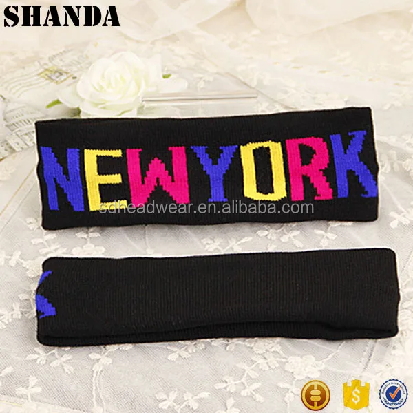 High quality custom made ski skatebroad fashion women men knitted headbands