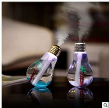 400ml LED Lamp Air Ultrasonic Humidifier for Home  Air Freshener Mist Maker with Seven LED Night Light Home Office House