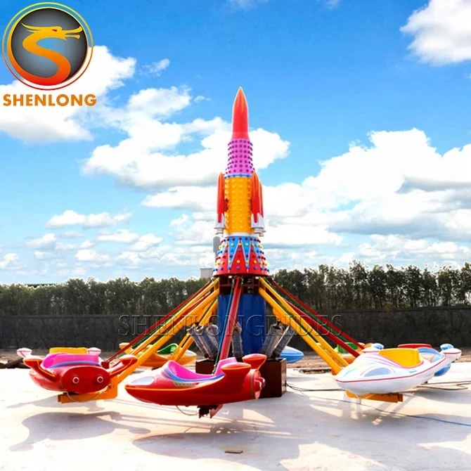 Shenlong Theme Park And Night Park Popular Attraction Amusement Self Control Plane Ride