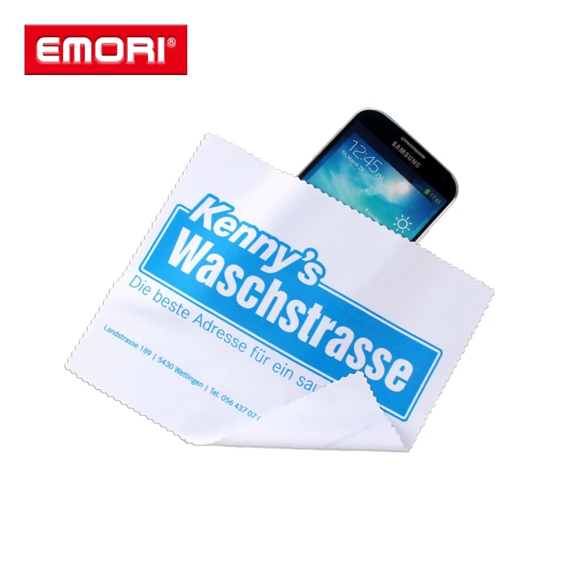 Portable Lightweight Logo Printed Multifunctional Soft Microfiber Cleaning Cloth for Phone