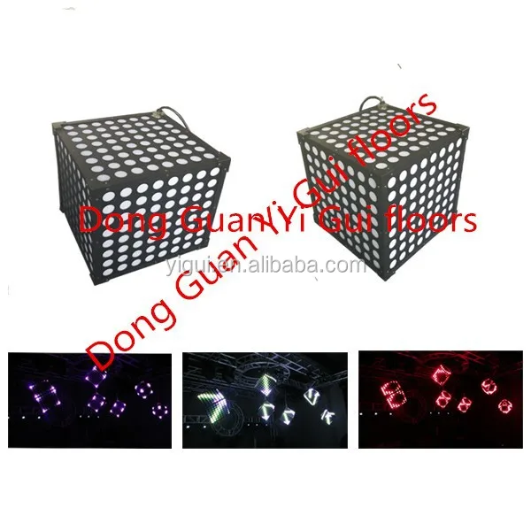 Popular Lighted Dance Floor magic 3D LED cube