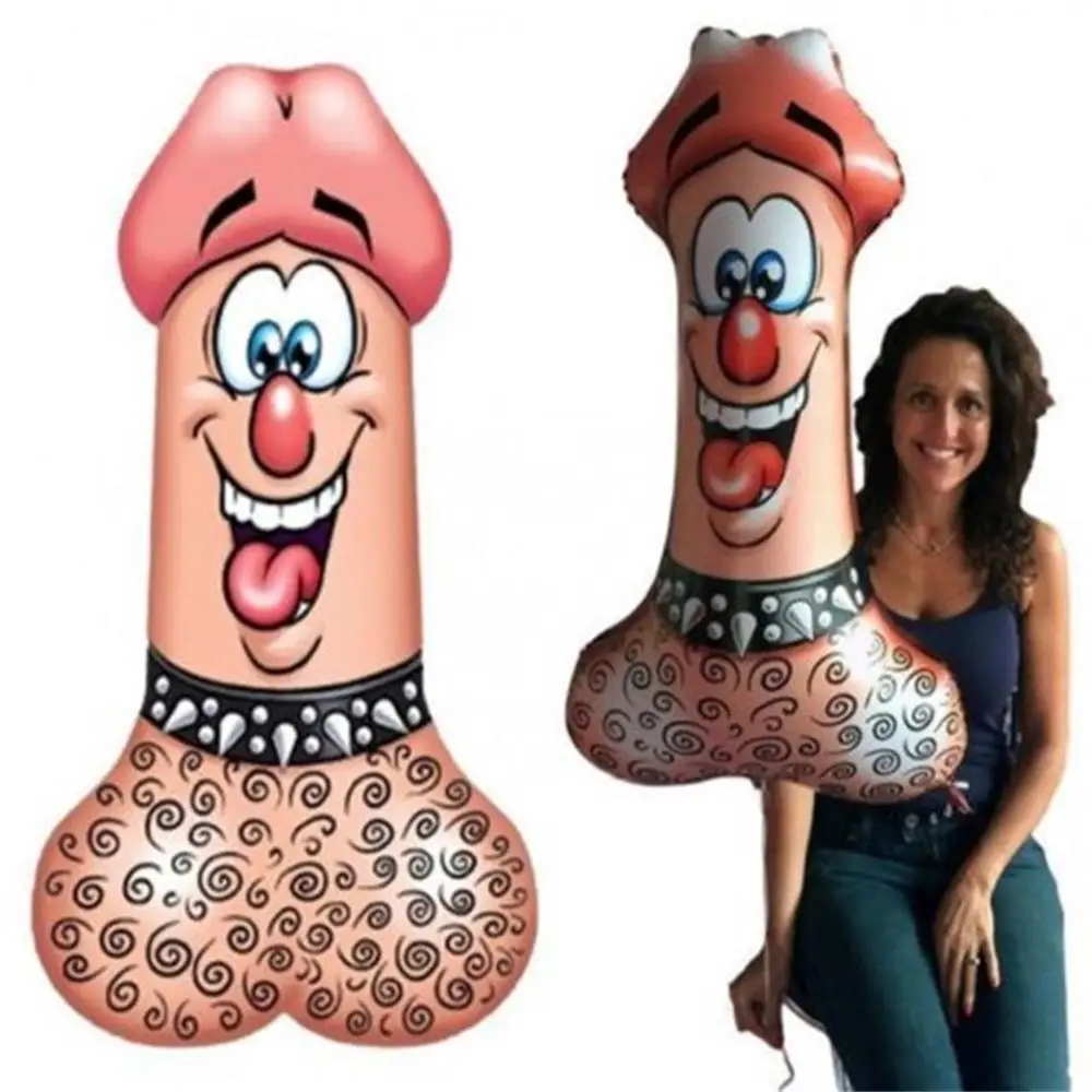 Air Inflatable  Bachelorette Hen Party bride shower Party game Decoration Big Penis Foil Balloon