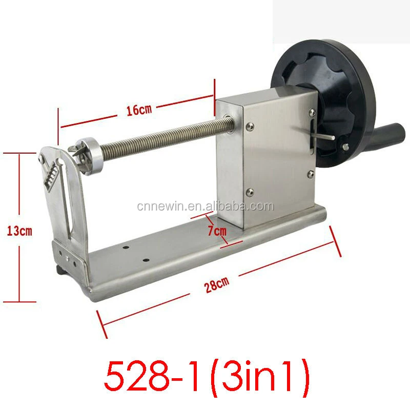 Ручная машина для кудрявого картофеля из нержавеющей стали пружинного
