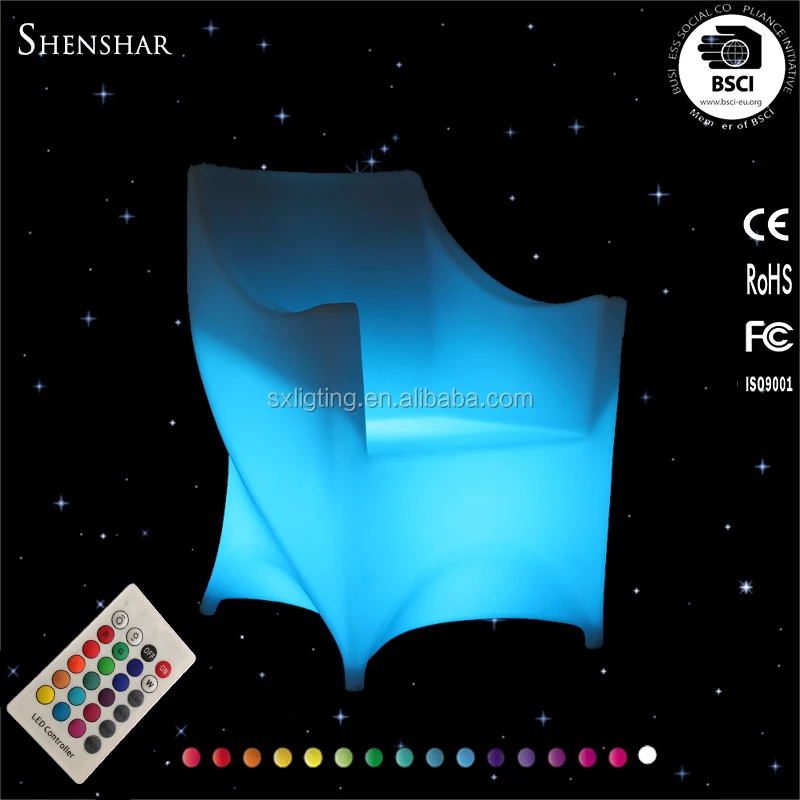 
mobilier lumineux Light Luminous Led Rotational Outdoor Chairs 