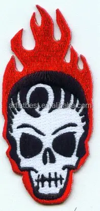 Custom Made Skull Heat Seal T-shirt Emblems Bags patch shoes patch iron on sew on patch for clothing
