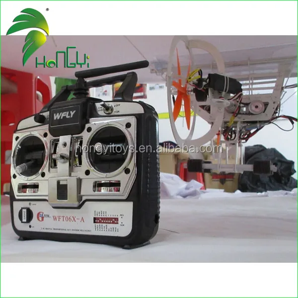 Outdoor Attractive Inflatable RC Blimp , Radio Control Airship With Logo Prints