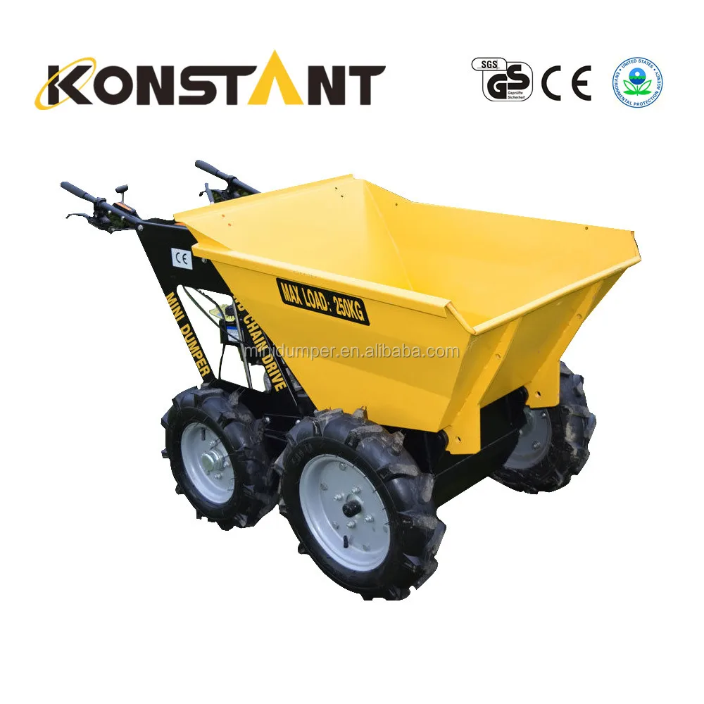 CE утвержден 250 кг мини-самосвал 4x4 мощность кургана мотор тачку для продажи KT-MD250C