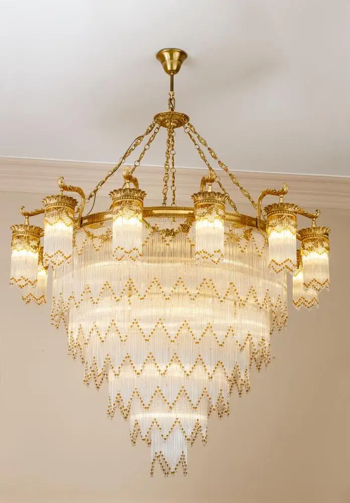 K9 Clear Cristal Led Light Chandelier Pendant Lamp Glass 50 Interior Decoration Gold Silver Bronze Modern 90 Luxury Style 360