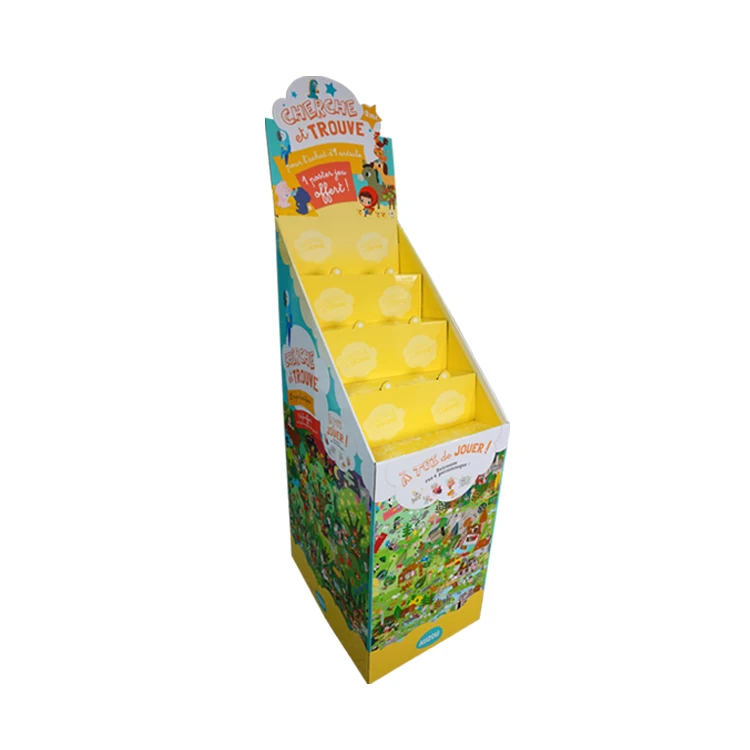 Popular Customized Floor Standing Display Stand Exhibitors Cardboard Pop Display