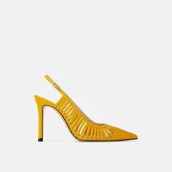 MANRINO-0236  Wholesale Hollow Out Gladiator Pu Leather Sandals Women Slingback Shoes Strappy Roman Sandals