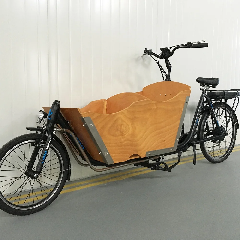Дешевый педаль bakfiets США Электрический Грузовой Велосипед Тележка для еды двухколесный семейный велосипед