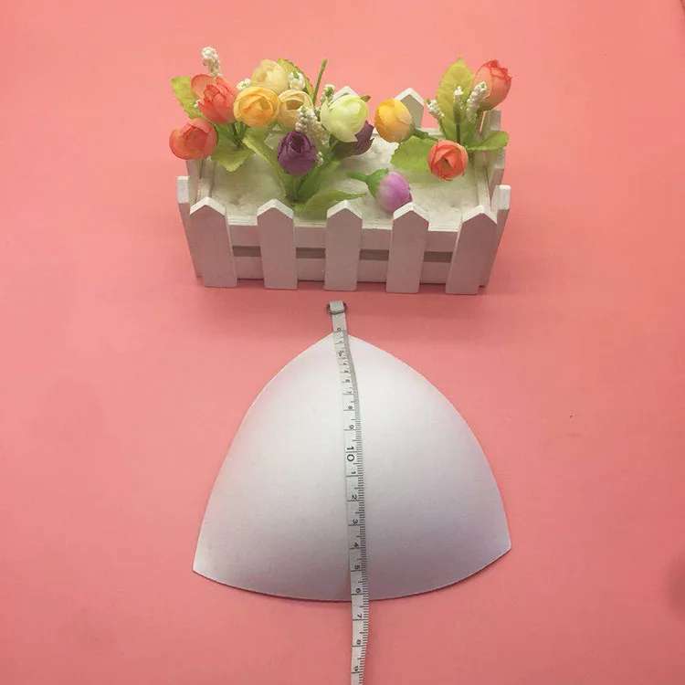 2019 Triangle Breathable Bra Foam Cup White Sportswear Push Up Bra Cup Insert