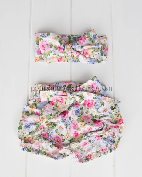 
Latest Girl Design Multicolor Ruffles Diaper Covers Cotton Dot Design Baby Girl Bloomers with Bow 