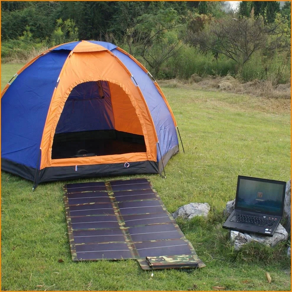 18V Solar panel charger, solar cell charger bag for camping