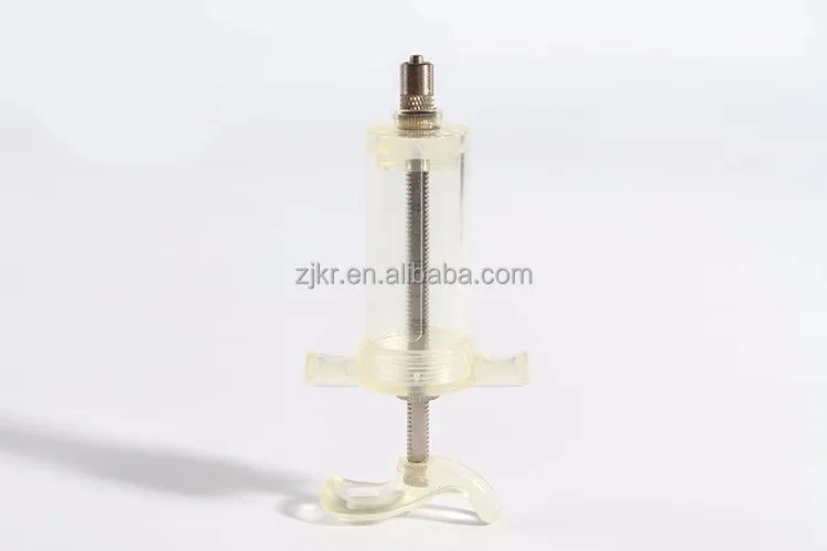 KD304 veterinary plastic steel TPX/PC 10ml 20ml 30ml 50ml vaccinator syringe with graduation for animals