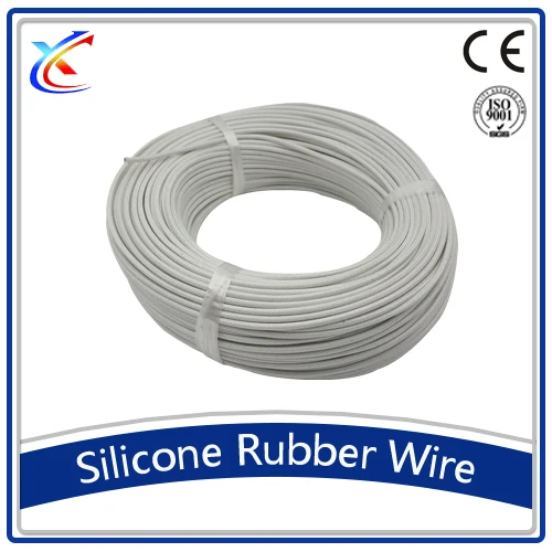 Кремний с резиновой изоляцией стекловолоконная оплетка провода кабеля