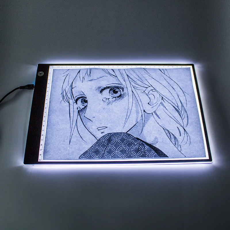A4 ultra-thin portable LED light box tracer USB power LED art craft tracing paper light pad 4mm