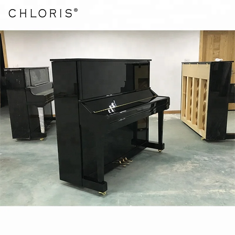 New 88 Keys Studio Piano Black Baby Vertical Piano factory Price, Ebony Polish HU-131E