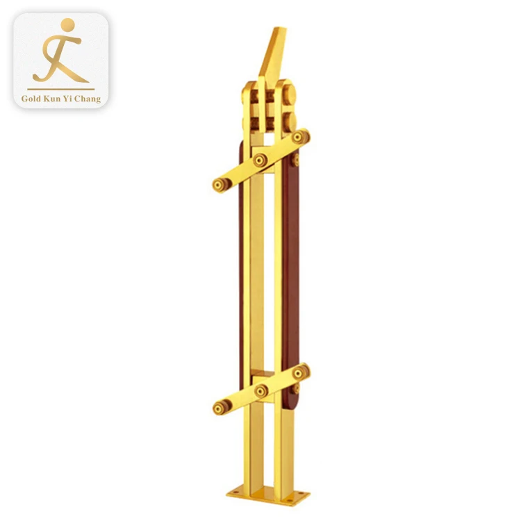 Оптовая продажа индии Золотой ss перила baluster дизайн для балкона фантазии современный балкон перила