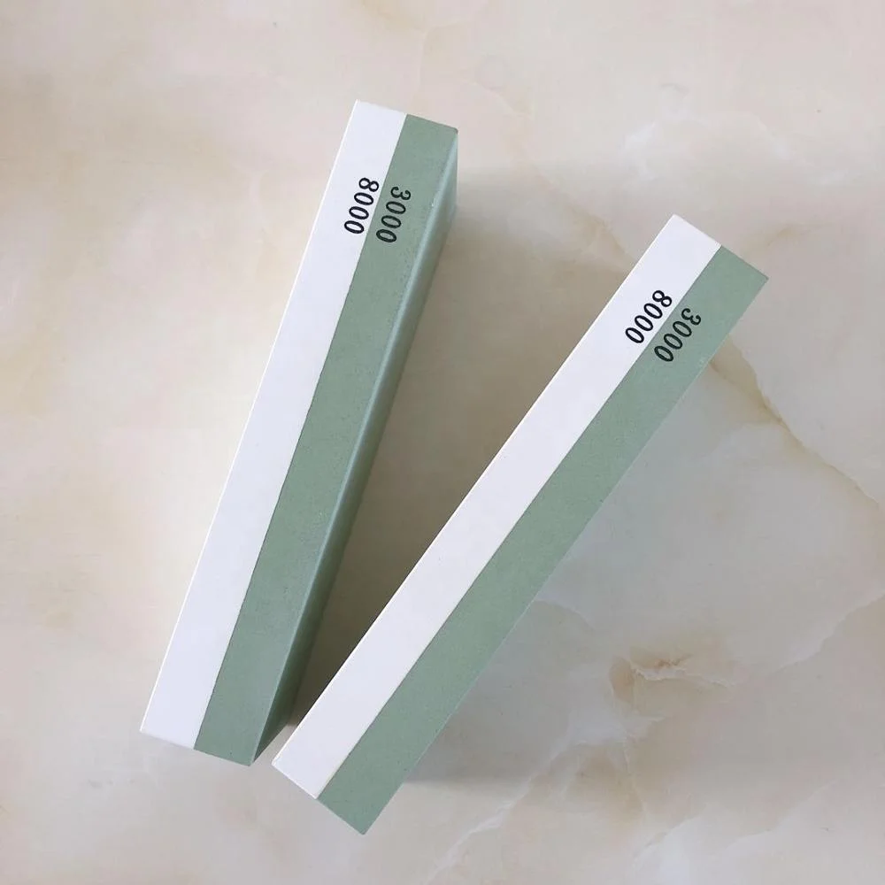 Double-sided knife sharpening grinding oil stone#3000-8000 green