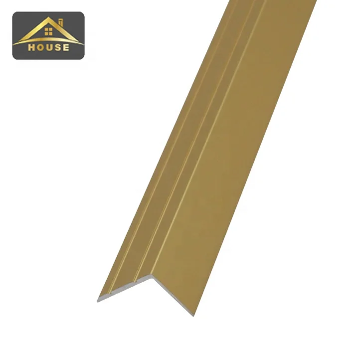 Foshan FSF Stairs Parts Ceramic Tile Nosing Brass Non-slip Aluminium Stair Nosing Step Anti-slip for Stair Tread
