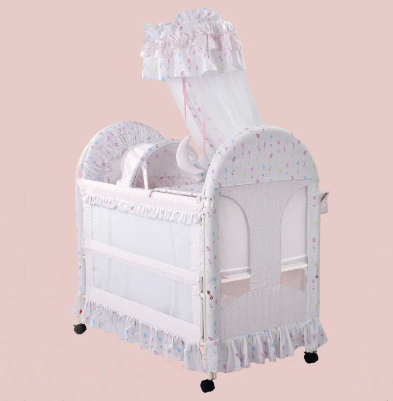 Крытый и открытый складной дети играть двор Детская безопасность забор Манеж металла рамки детские путешествия детская кроватка